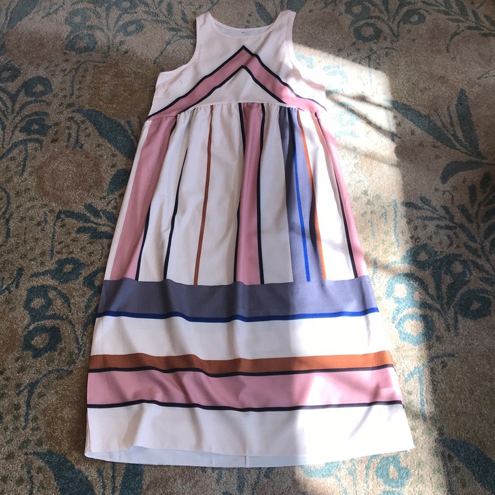 Milk & Coco dress multi stripe Asian Small XXS-XS